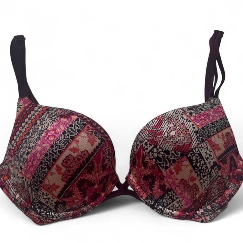 Victoria's Secret Pink and Purple Patterned Bra
